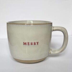 Hearth & Hand Cream and Red Merry Mug